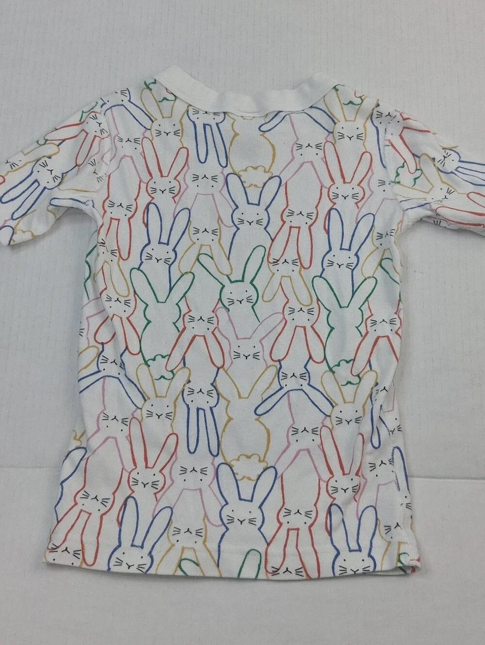 Hanna Andersson Multicolor Bunny Short Sleeve Pajama Top